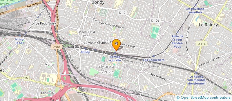 localisation de l'entreprise MADAME JUSTINE HERBERT  BONDY