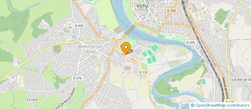 localisation de l'entreprise MADAME JUSTINE HERTZOG  BELLERIVE-SUR-ALLIER