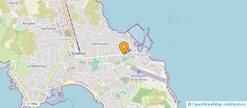 localisation de l'entreprise MADAME JUSTINE HERVIOU  QUIBERON