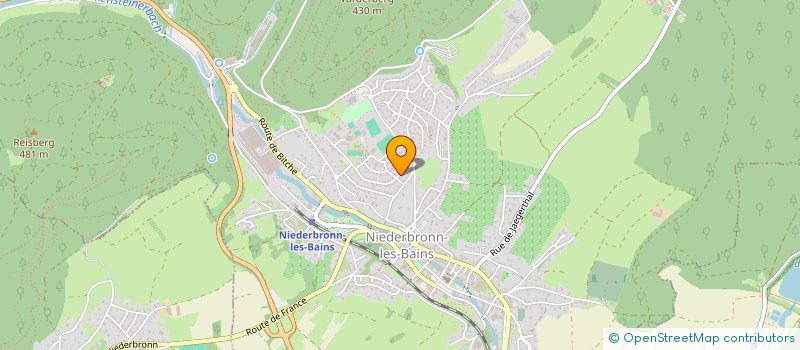 localisation de l'entreprise MADAME JUSTINE HIRSCHNER  REICHSHOFFEN