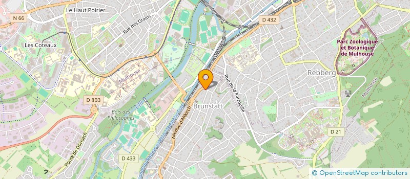 localisation de l'entreprise MADAME JUSTINE HIRTH  MULHOUSE