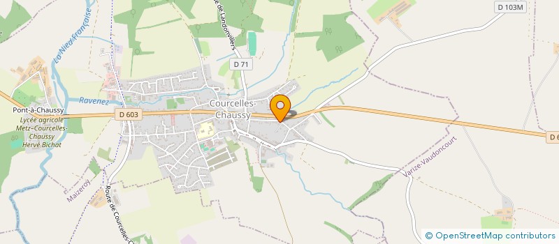 localisation de l'entreprise MADAME JUSTINE HOFFMANN  COURCELLES-CHAUSSY