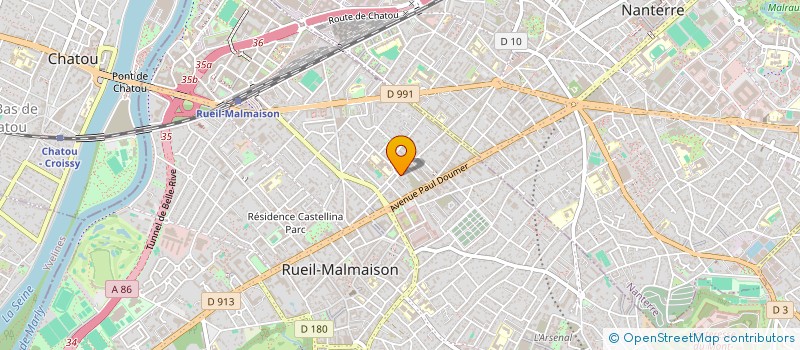 localisation de l'entreprise MADAME JUSTINE HOLLMAN à RUEIL-MALMAISON