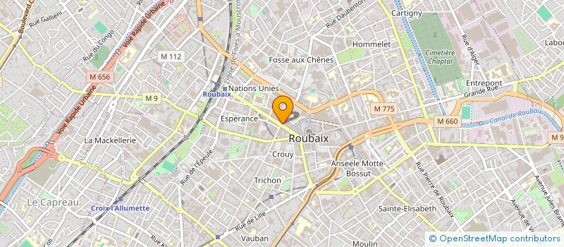 localisation de l'entreprise MADAME JUSTINE HOTTE  ROUBAIX