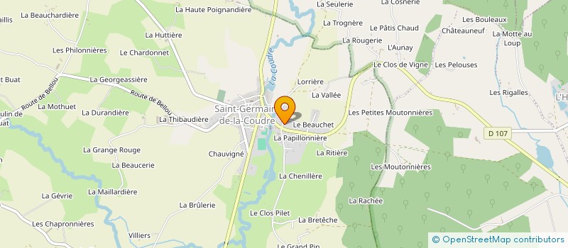 localisation de l'entreprise MADAME JUSTINE JARRIE  SAINT-GERMAIN-DE-LA-COUDRE