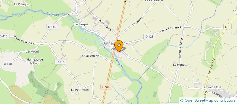 localisation de l'entreprise MADAME JUSTINE JEAN  ANNEVILLE-EN-SAIRE