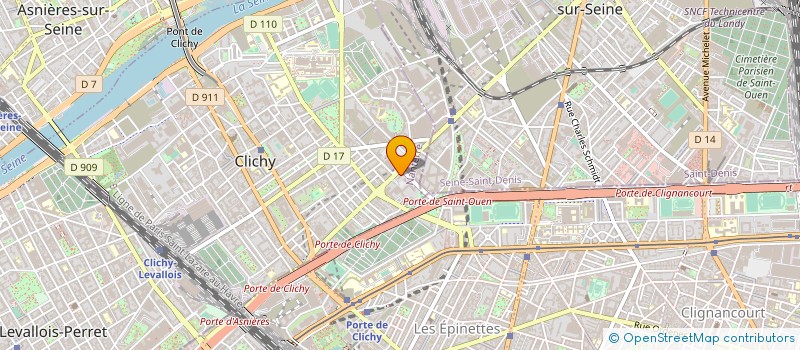 localisation de l'entreprise MADAME JUSTINE JEANDEL à CLICHY