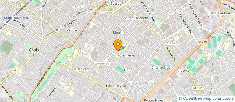 localisation de l'entreprise MADAME JUSTINE JOANNES à ROUBAIX