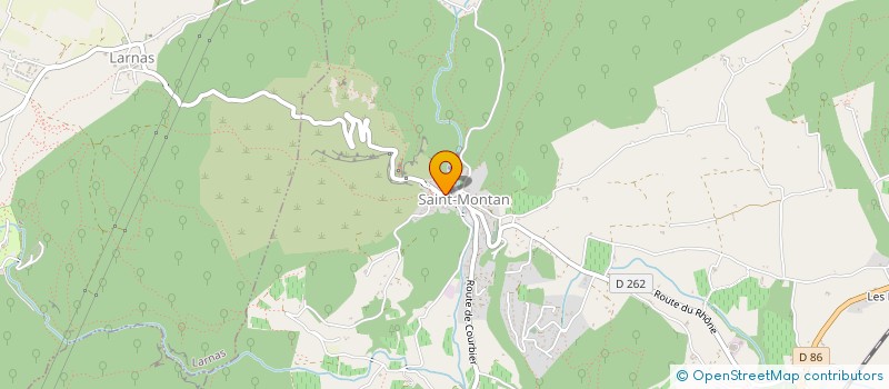 localisation de l'entreprise MADAME JUSTINE JOLY  SAINT-MONTAN