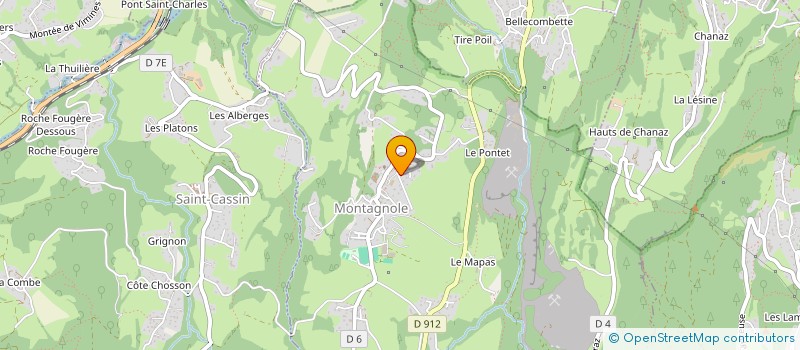 localisation de l'entreprise MADAME JUSTINE JOLY  MONTAGNOLE