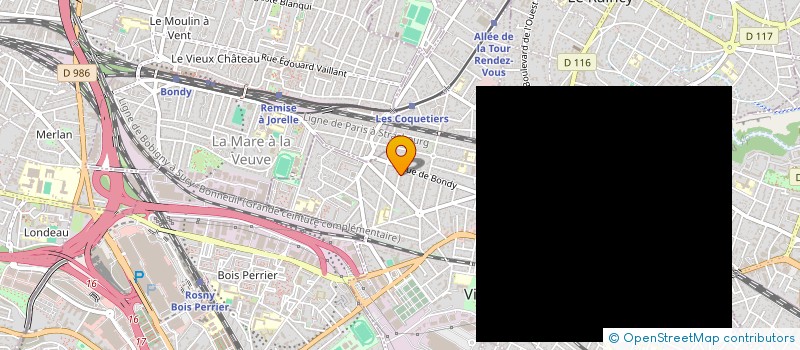 localisation de l'entreprise MADAME JUSTINE JUAREZ BELLAIS  VILLEMOMBLE