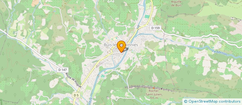 localisation de l'entreprise MADAME JUSTINE JULLIEN  BUIS-LES-BARONNIES