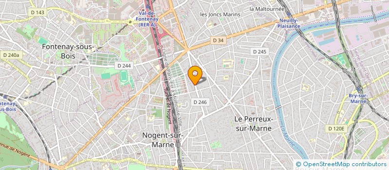 localisation de l'entreprise MADAME JUSTINE KOUASSI à LE PERREUX SUR MARNE