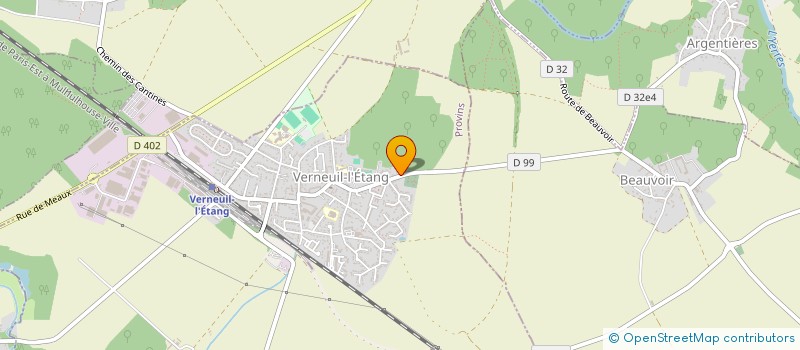 localisation de l'entreprise MADAME JUSTINE KUHN  VERNEUIL-L'ETANG