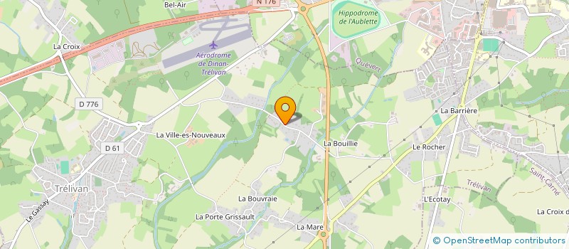 localisation de l'entreprise MADAME JUSTINE LABBE  TRELIVAN