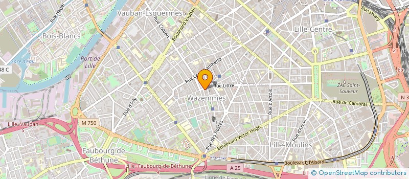 localisation de l'entreprise MADAME JUSTINE LABERENNE à LILLE