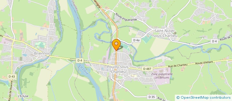 localisation de l'entreprise MADAME JUSTINE LACHAT  POUILLY-SOUS-CHARLIEU