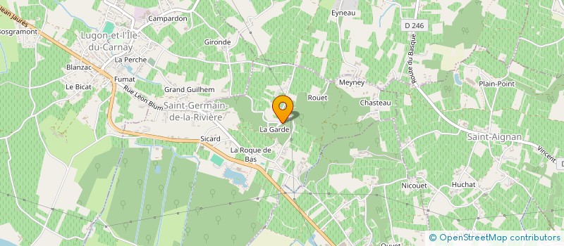 localisation de l'entreprise MADAME JUSTINE LADEPECHE  SAINT-GERMAIN-DE-LA-RIVIERE