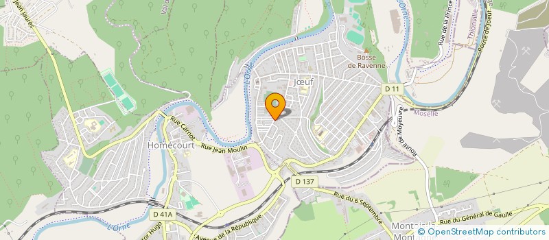 localisation de l'entreprise MADAME JUSTINE LADURELLE  JUF