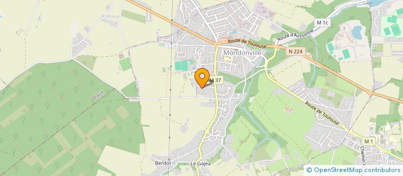 localisation de l'entreprise MADAME JUSTINE LAIGLE  MONDONVILLE