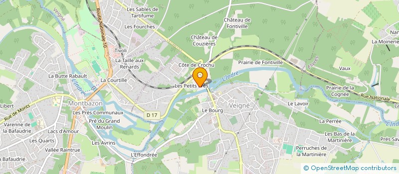 localisation de l'entreprise MADAME JUSTINE LANDEMAINE  VEIGNE