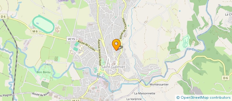 localisation de l'entreprise MADAME JUSTINE LANERY  SAINT-GALMIER