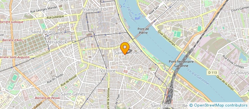 localisation de l'entreprise MADAME JUSTINE LAUGAA  BORDEAUX