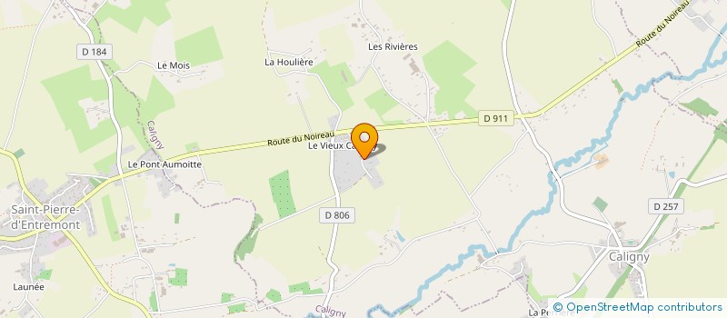 localisation de l'entreprise MADAME JUSTINE LAUNAY à CALIGNY
