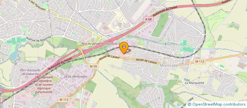 localisation de l'entreprise MADAME JUSTINE LAURENSOT  MONTRABE