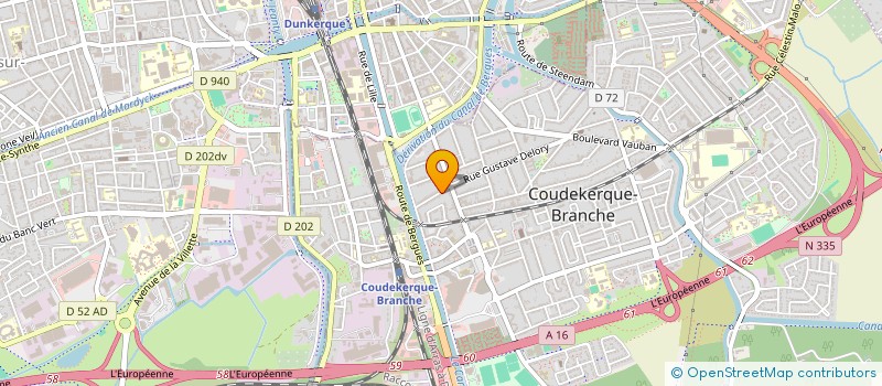 localisation de l'entreprise MADAME JUSTINE LAURENT  COUDEKERQUE-BRANCHE