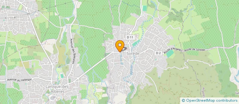 localisation de l'entreprise MADAME JUSTINE LAURETTA  SOREDE