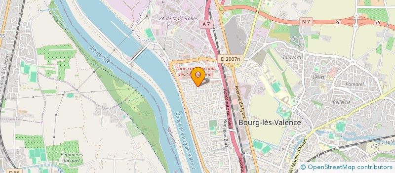 localisation de l'entreprise MADAME JUSTINE LAVENU  BOURG-LES-VALENCE