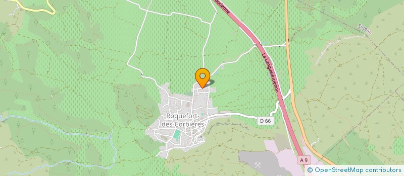 localisation de l'entreprise MADAME JUSTINE LAVOYE  ROQUEFORT-DES-CORBIERES
