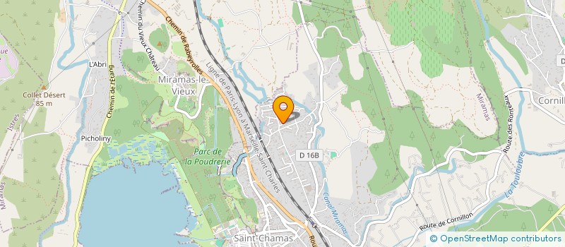 localisation de l'entreprise MADAME JUSTINE LE CAM  SAINT CHAMAS