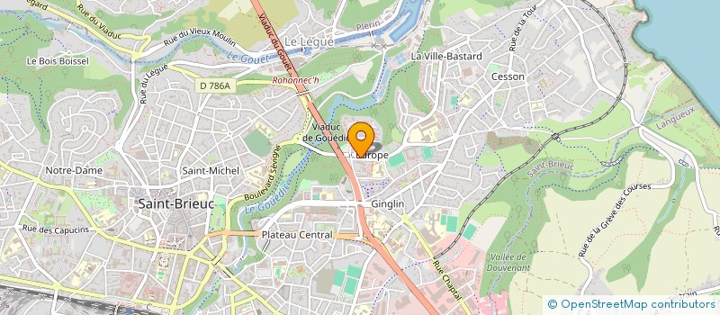 localisation de l'entreprise MADAME JUSTINE LE GOHLISSE à SAINT-BRIEUC