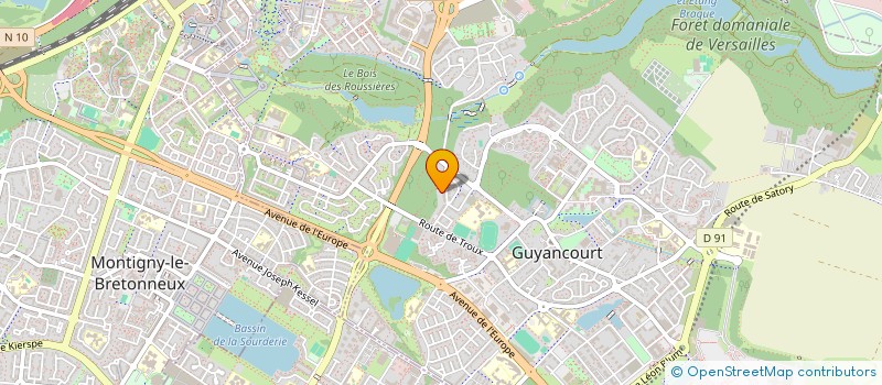 localisation de l'entreprise MADAME JUSTINE LE GUELVOUD  GUYANCOURT