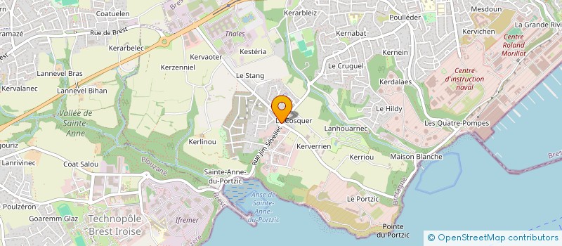 localisation de l'entreprise MADAME JUSTINE LE QUILLIEC à BREST