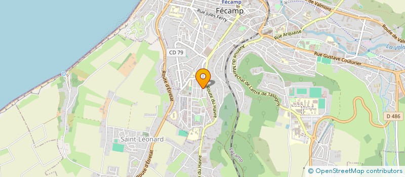 localisation de l'entreprise MADAME JUSTINE LEBAIR à FECAMP