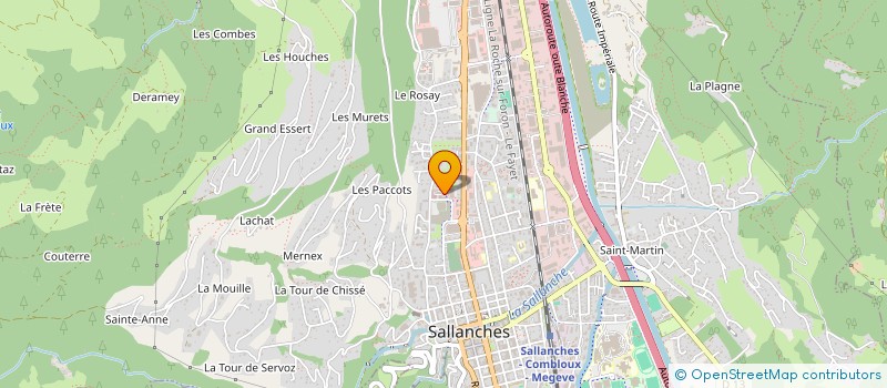 localisation de l'entreprise MADAME JUSTINE LEBLANC  SALLANCHES