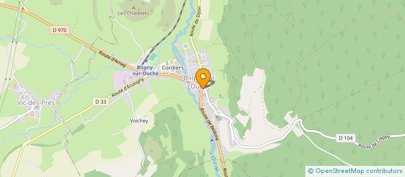 localisation de l'entreprise MADAME JUSTINE LECHENAULT à BLIGNY-SUR-OUCHE
