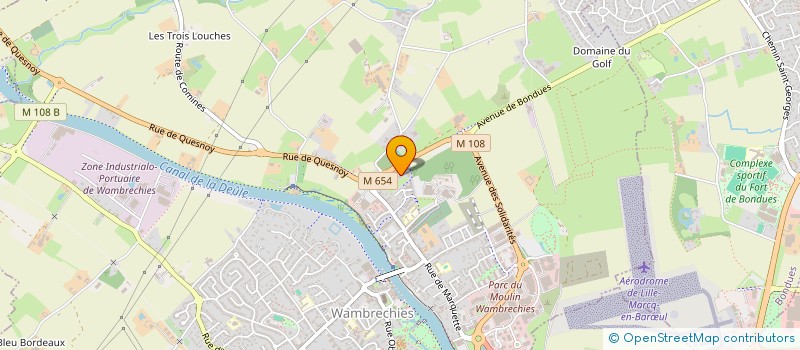 localisation de l'entreprise MADAME JUSTINE LEDEIN  WAMBRECHIES