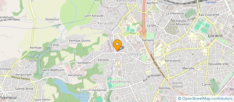 localisation de l'entreprise MADAME JUSTINE LEDEME  LORIENT