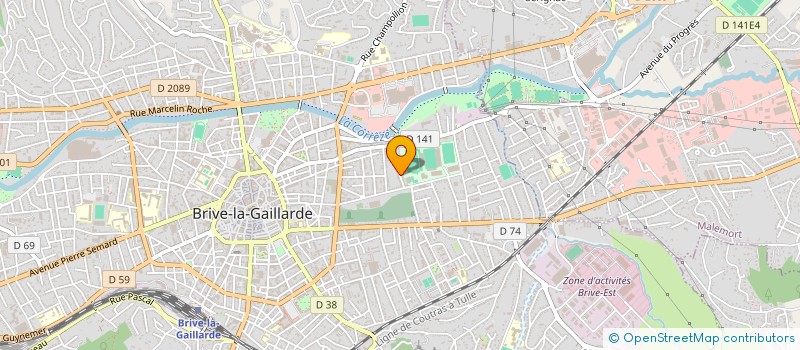 localisation de l'entreprise MADAME JUSTINE LEDOUX à BRIVE-LA-GAILLARDE