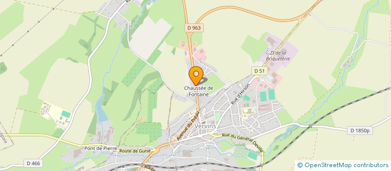 localisation de l'entreprise MADAME JUSTINE LEFEVRE à FONTAINE-LES-VERVINS
