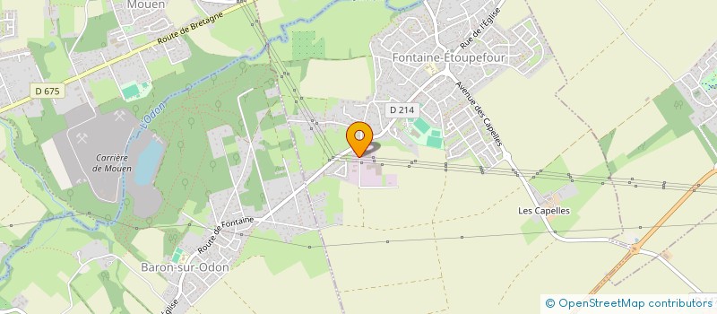 localisation de l'entreprise MADAME JUSTINE LEGRAS  FONTAINE-ETOUPEFOUR