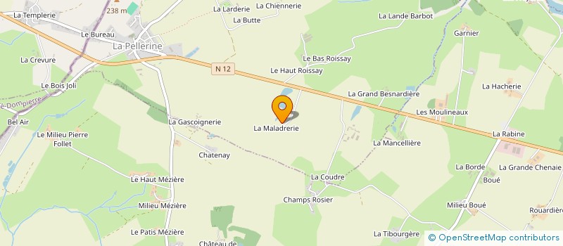 localisation de l'entreprise MADAME JUSTINE LEIROS  LA PELLERINE