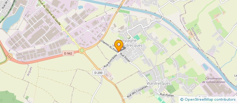 localisation de l'entreprise MADAME JUSTINE LELONG  CAMPAGNE-LES-WARDRECQUES