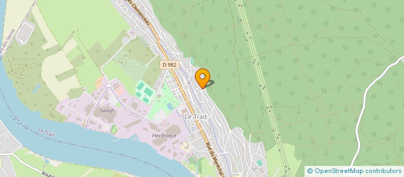 localisation de l'entreprise MADAME JUSTINE LEMARDELE  LE TRAIT