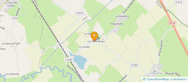 localisation de l'entreprise MADAME JUSTINE LEMONNIER  FRESVILLE