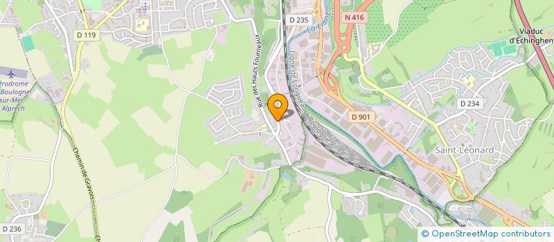 localisation de l'entreprise MADAME JUSTINE LENEL  OUTREAU